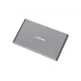 Externé HDD/SSD puzdro NATEC Rhino GO — 2,5 palca SATA, 9,5 mm, USB 3.0, hliník, sivé, až do 4 TB
