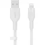 Kábel Belkin Cbl Scicone USB-A LTG 2M blc biely USB A USB C Lightning