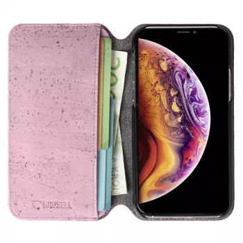 Puzdro s klopou Krusell Birka iPhone 11 Pro Max 16,5 cm ružové