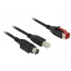 USB kábel DeLOCK 85489 USB 2.0 3 m USB B čierny