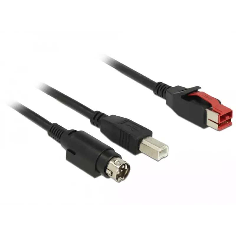 USB kábel DeLOCK 85489 USB 2.0 3 m USB B čierny