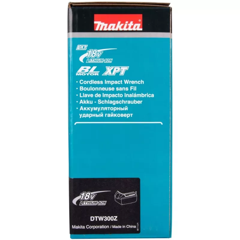 Makita DTW300Z akumulátorový rázový uťahovač 3200 ot/min čierna, modrá