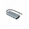 Dicota USB-C 8-in-1 Multi Hub 4K PD 100W strieborný