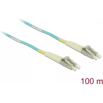 Sieťový kábel DeLOCK LC Duplex Multimode OM3 100 m čierny