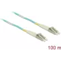 Sieťový kábel DeLOCK LC Duplex Multimode OM3 100 m čierny
