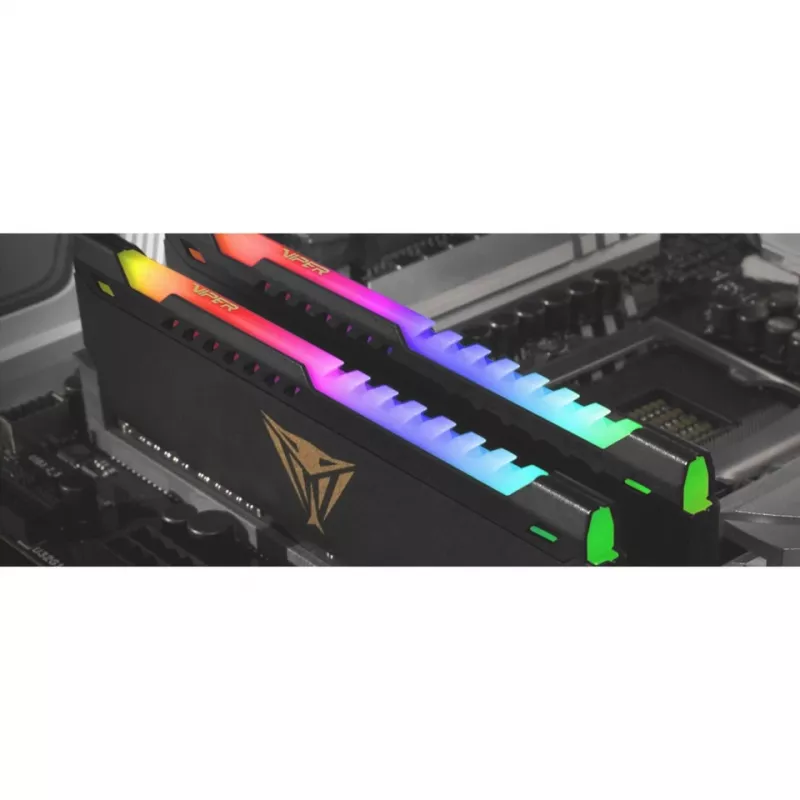 32 GB Patriot DIMM 3600 (2x 16 GB) Dual-Kit (čierna, PVSR432G360C8K, Viper Steel RGB, INTEL XMP)