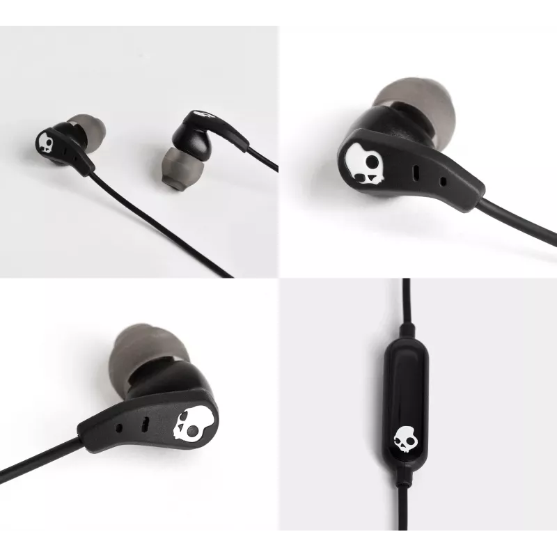 Skullcandy | športové slúchadlá | sada | do uší | mikrofón | potlačenie hluku | čierne