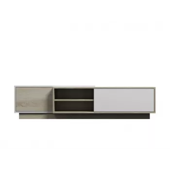 Cama TV skrinka SIGMA1 180 dub Sonoma/biela lesklá