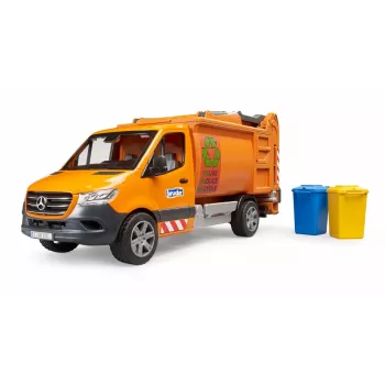 BRUDER modelové vozidlo MB Sprinter smetiarske auto BR-02682, hračkárska replika v mierke