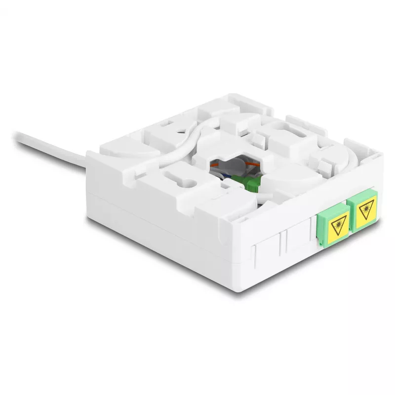 DELOCK optická vláknová spojovacia skrinka 2 x SC/APC Simplex s 30 m G.657.A1 drop káblom set