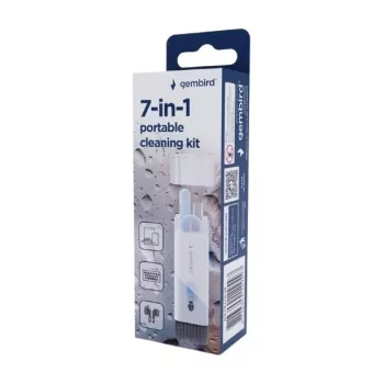 Gembird 7-in-1 univerzálna prenosná čistiaca sada - biela
