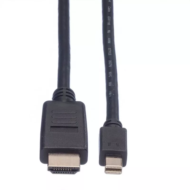 Mini DisplayPort kábel VALUE Mini DP-HDTV M/M 2 m