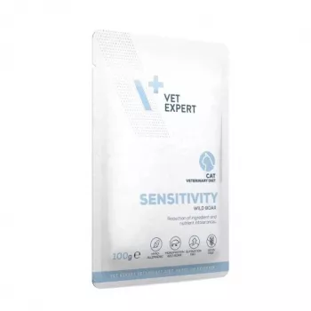 Mokré krmivo pre mačky VETEXPERT Veterinary Diet Sensitivity vrecko 100 g — diviak, bez obilnín, dospelé mačky