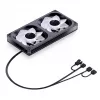Jonsbo ZB-240BR 120mm Reverse Blade ARGB PWM balenie 2 ks skriňové ventilátory - čierne