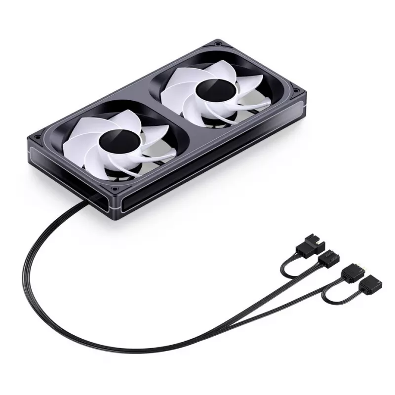 Jonsbo ZB-240BR 120mm Reverse Blade ARGB PWM balenie 2 ks skriňové ventilátory - čierne