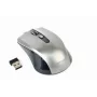 Bezdrôtová myš GEMBIRD MUSW-4B-04-BG — pravoruká, optická 1600 DPI, 4 tlačidlá, RF Wireless, čierna/sivá
