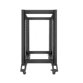 Lanberg Open Rack 19 18u 600x800 čierny Lanberg