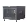 Rackový regál TECHLY 367652 organizér káblov s 3M lepiacou páskou, oceľ, 550×550×410 mm, čierny