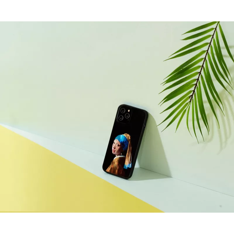 Ochranné puzdro iKins pre Apple iPhone 12 Pro Max s dizajnom Dievča s perlovou náušnicou
