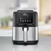 Fritéza na horúci vzduch Rommelsbacher FRH 1500 — 5 L, 1500 W, nerez/čierna