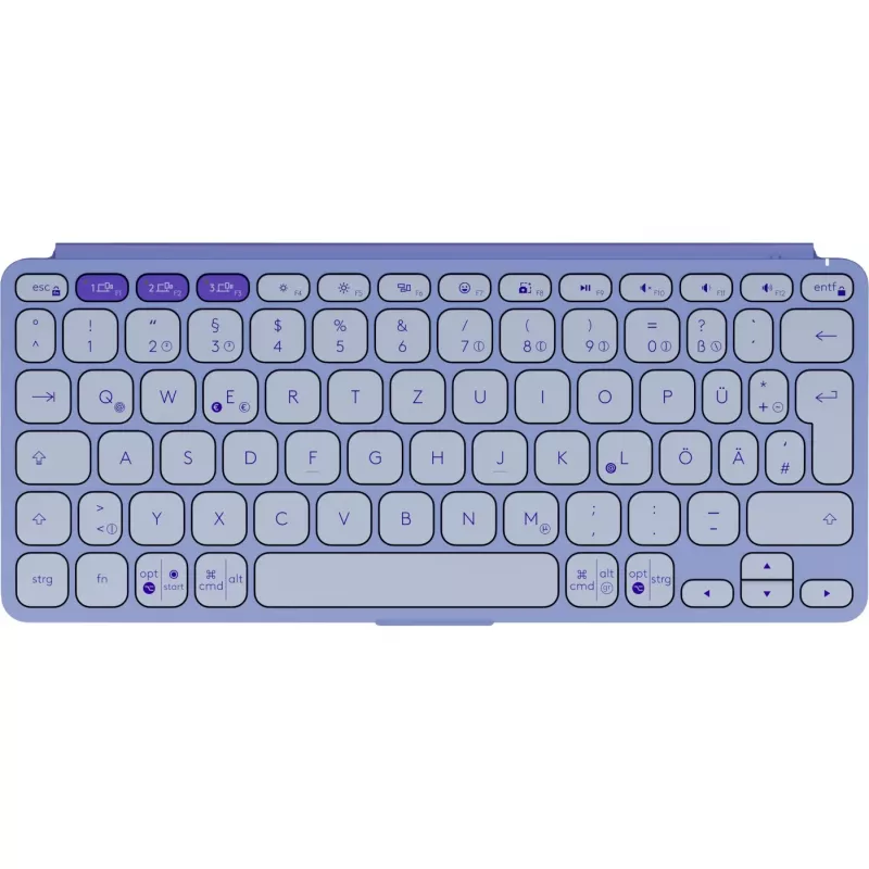 Logitech Keys-To-Go 2, fialová, Bluetooth, German, 920-012966
