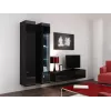 Cama vitrína VIGO '180' 180/40/30 čierna/čierna lesk