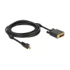 Videokábel adaptér DeLOCK 83727 Mini DisplayPort na DVI-D 3 m