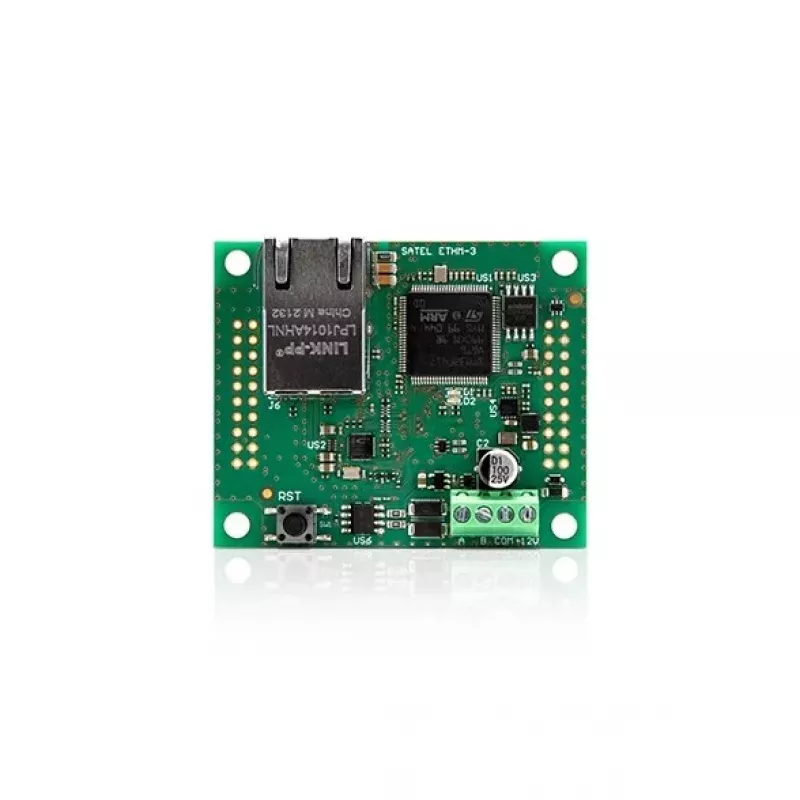 Ethernetový komunikačný modul SATEL ACSP-ETH pre adresovateľnú riadiacu ústredňu, model 38924