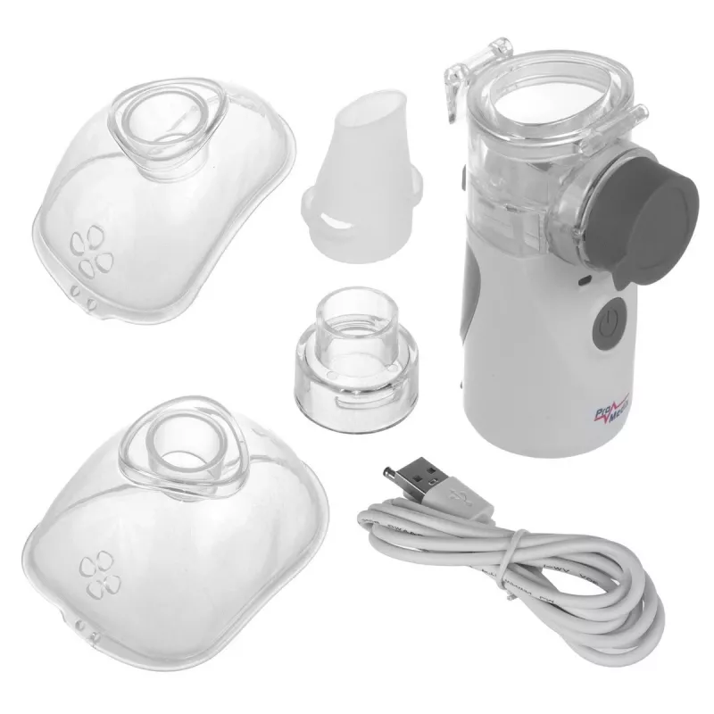 Prenosný mesh inhalátor ProMedix PR-835 USB nebulizér, batériový prenosný nebulizér