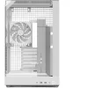 APNX skriňa typu tower V2 — biela, 3x tvrdené sklenené panely