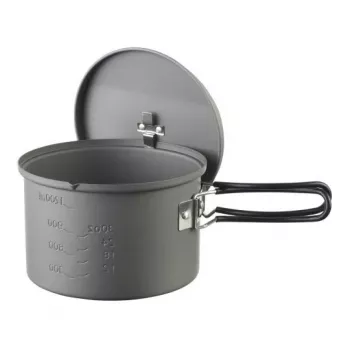 ESBIT PT1600HA kempingový hrniec 1,6 L hliník, čierna