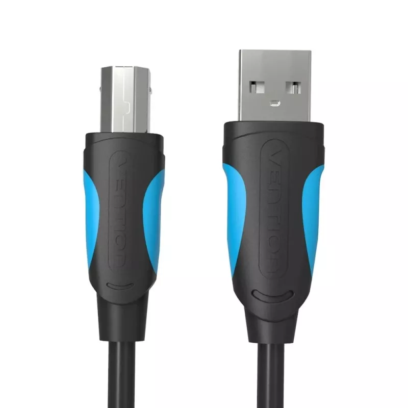 USB 2.0 A na USB-B kábel Vention VAS-A16-B500, 5 m, čierny, konektor-konektor, 480 Mbit/s
