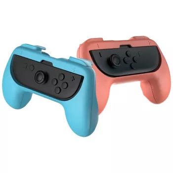 Držiak ovládača Subsonic Joy-Cons komfortný grip Switch & Switch 2 ružový tyrkysový