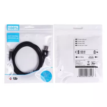 TB USB - USB C kábel 1,5 čierny (AKTBXKUCSBA150B)