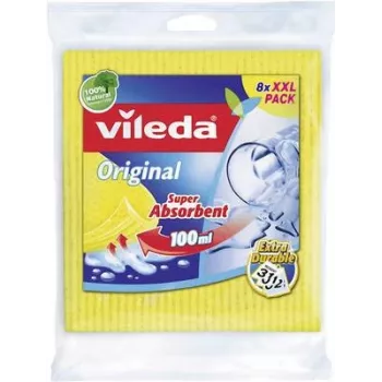 Čistiaca špongia VILEDA Aqua balenie 8 ks 142274 — savá, trvácna