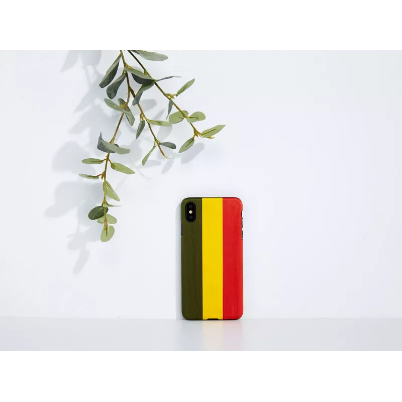 Puzdro na smartphone man and wood pre iPhone XS Max – model Reggae, čierna