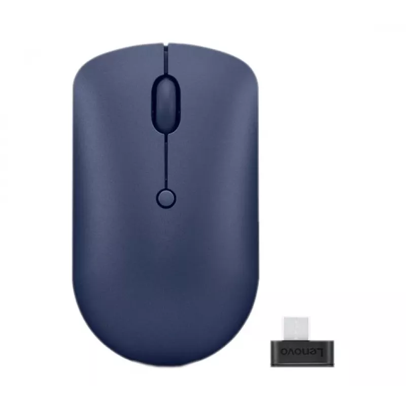 Bezdrôtová optická myš Lenovo 540 RF, pre pravákov aj ľavákov, 2400 DPI, 2,4 GHz USB‑C prijímač, modrá