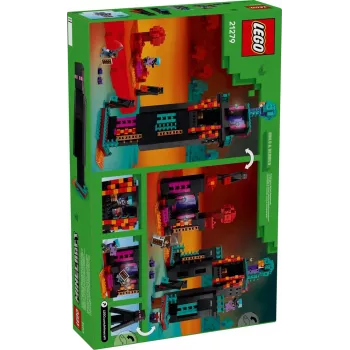 Stavebnica LEGO Minecraft set 21279 Endermanova veža, 867 dielov, 2 minifigúrky, výška 450 mm