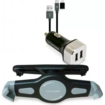 Aktívny držiak RealPower Tablet Car Set 168188