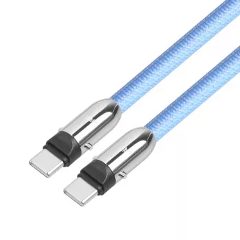 2in1 USB-C kábel 1m modrý