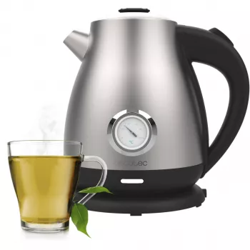 Cecotec Thermosense 620 Retro Steel elektrická kanvica 1,7 l 2200 W nehrdzavejúca oceľ