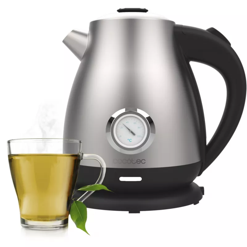 Cecotec Thermosense 620 Retro Steel elektrická kanvica 1,7 l 2200 W nehrdzavejúca oceľ