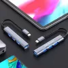 USB hub QOLTEC 53792, USB-C 3.1 na 4 porty (USB 3.0 x1, USB 2.0 x3)