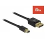 DisplayPort kábel DeLOCK 84927 Mini DisplayPort 1 m čierny
