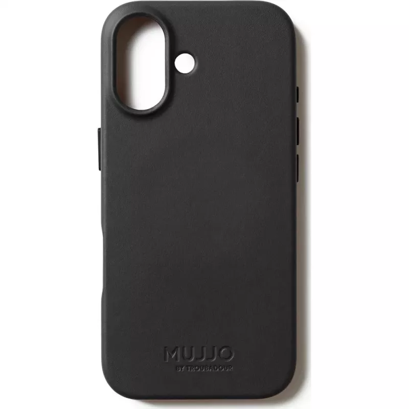 Mujjo Full Leather Case MagSafe puzdro pre iPhone 17 čierna