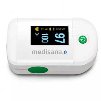 Medisana PM 100 Connect pulzný oxymeter, sivá/biela
