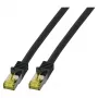 EFB-Elektronik RJ45 patch kábel Cat.6A S/FTP LSZHCat.7 surový kábel čierny 1,5 m výrobca: EFB Elektronik (MK7001.1,5B)