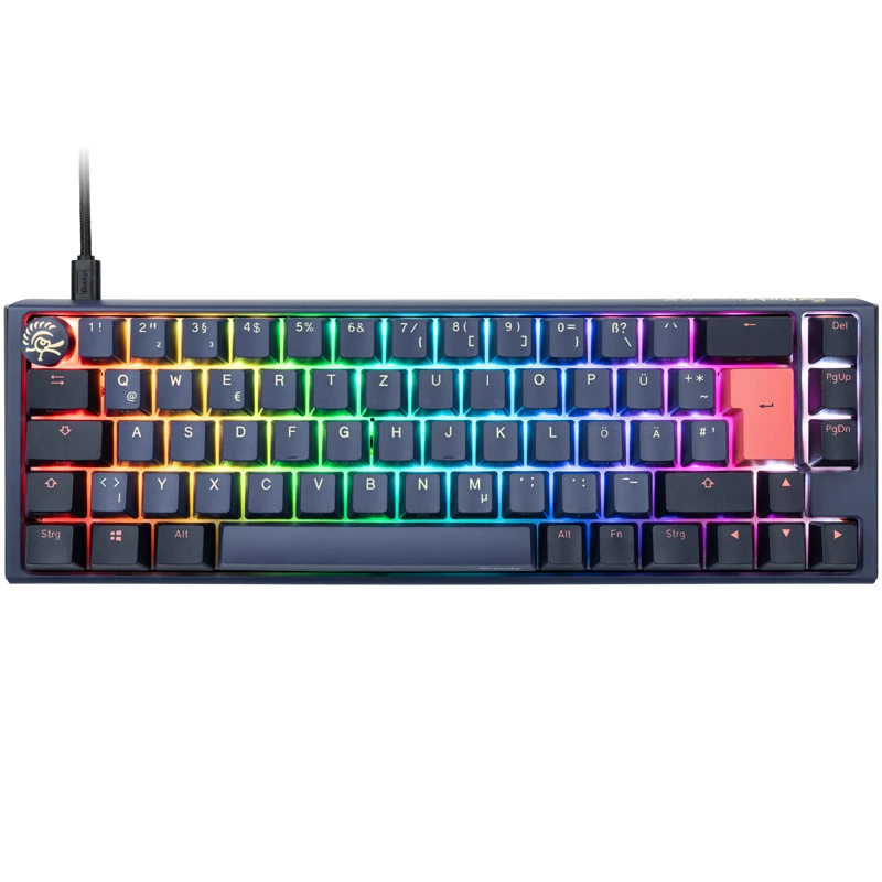 Ducky One 3 SF klávesnica Gaming USB QWERTZ nemecká modrá