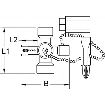 Kľúč na rozvádzač KS TOOLS 130.1010, 42 mm