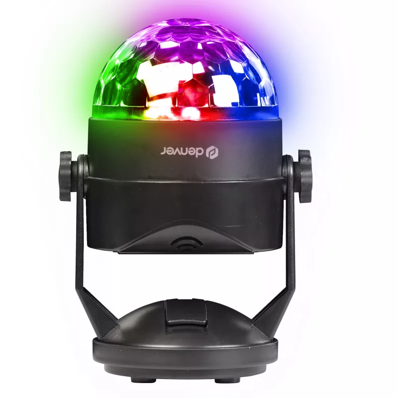 LED disko guľa DENVER LDB-319 – kompaktné LED párty svetlo, model 117220200040